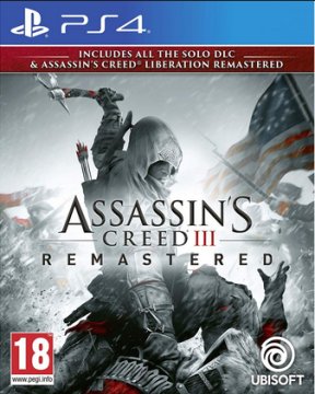 Ubisoft Assassin's Creed III Remastered, PS4 Rimasterizzata PlayStation 4