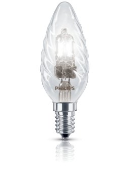 Philips Classic alogeno 42 W (55 W) E14 cap Warm bianco Halogen twisted candle bulb
