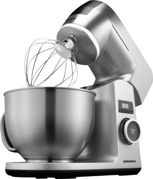 Grundig KMP 8650 S robot da cucina 1000 W 4,6 L Nero, Argento