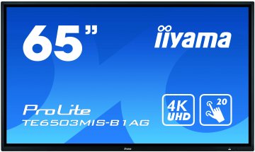 iiyama ProLite TE6503MIS-B1AG Monitor PC 165,1 cm (65") 3840 x 2160 Pixel 4K Ultra HD Touch screen Multi utente Nero