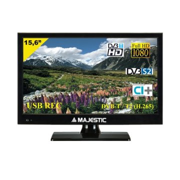 New Majestic TVD-215 S2 LED MP10 TV 39,6 cm (15.6") Full HD Nero