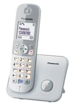 Panasonic KX-TG6811 Telefono DECT Identificatore di chiamata Argento, Bianco