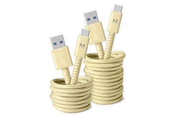 Fresh 'n Rebel Fabriq cavo USB USB 3.2 Gen 1 (3.1 Gen 1) 3 m USB A USB C Giallo
