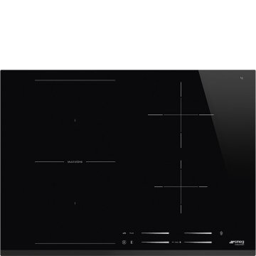 Smeg Universal SI1M7743B piano cottura Nero Da incasso 70 cm Piano cottura a induzione 4 Fornello(i)