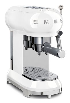 Smeg Macchina da Caffè Espresso Manuale 50's Style – Bianco LUCIDO – ECF01WHEU