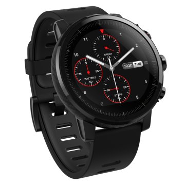 Amazfit Stratos 3,4 cm (1.34") LCD Digitale 320 x 300 Pixel Touch screen Nero Wi-Fi GPS (satellitare)