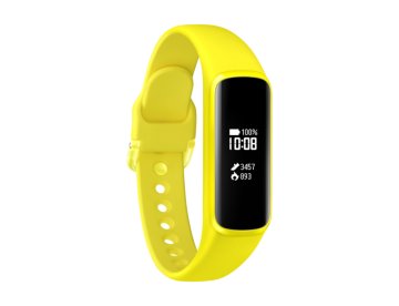 Samsung SM-R375 PMOLED Braccialetto per rilevamento di attività 1,88 cm (0.74") Nero, Giallo