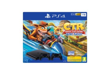 Sony PS4, 1TB + Crash TR + DS4 Wi-Fi Nero