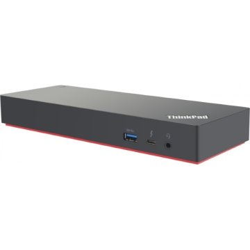 Lenovo 40AN0230EU replicatore di porte e docking station per laptop Cablato Thunderbolt 3 Nero