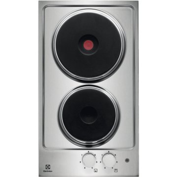 Electrolux KHS320SX Acciaio inox Da incasso 30 cm Piastra sigillata 2 Fornello(i)