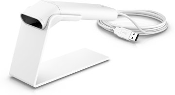 HP Engage One Prime Bianco Barcode Scanner Lettore di codici a barre portatile 2D LED Bianco