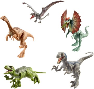Mattel Jurassic World Dino Azione & Attacco, Dinosauri Articolati, Assortimento, FPF11