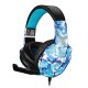 Techmade FL1 Auricolare Cablato A Padiglione Gaming USB tipo A Nero, Blu 2