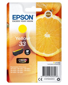 Epson Oranges Cartuccia Giallo T33 Claria Premium