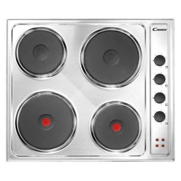 Candy CLE64X Acciaio inox Da incasso 60 cm Piastra sigillata 4 Fornello(i)
