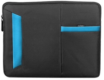 Nilox NX133SLVBCBL borsa per laptop 33,8 cm (13.3") Custodia a tasca Nero, Blu