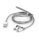 Verbatim 48869 cavo USB 1 m USB A Micro-USB B/Lightning Alluminio, Grigio 9