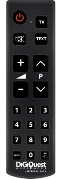 Digiquest TLC113 telecomando IR Wireless TV Pulsanti