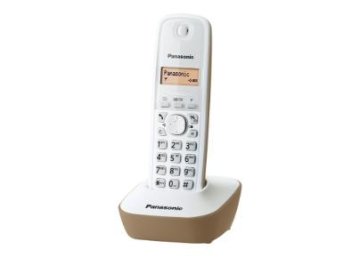 Panasonic KX-TG1611 Telefono DECT Identificatore di chiamata Beige, Bianco