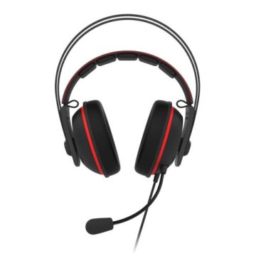 ASUS TUF Gaming H7 Auricolare Cablato A Padiglione Nero, Rosso