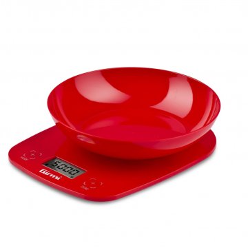 Girmi PS01 Rosso Superficie piana Rotondo Bilancia da cucina elettronica