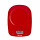 Girmi PS01 Rosso Superficie piana Rotondo Bilancia da cucina elettronica 4