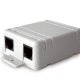 Hamlet Splitter per linea ADSL con 2 connettori RJ11 in uscita + 1 in entrata 3