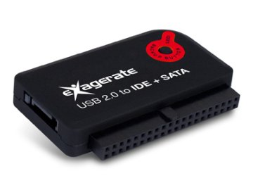 Hamlet Adattatore Exagerate SATA & IDE a USB 2.0 trasformatore hard disk 2,5'' o 3,5'', unità SSD o unità ottica in unità esterna