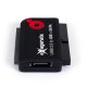 Hamlet Adattatore Exagerate SATA & IDE a USB 2.0 trasformatore hard disk 2,5'' o 3,5'', unità SSD o unità ottica in unità esterna 5