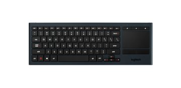 Logitech K830 tastiera Casa RF senza fili + Bluetooth QWERTY US International Nero