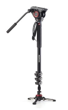 Manfrotto MVMXPRO500 monopiede per fotocamera 1/4, 3/8" Alluminio Nero