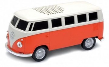 Redline Volkswagen T1 Bus Altoparlante portatile stereo Nero, Arancione, Bianco 3 W