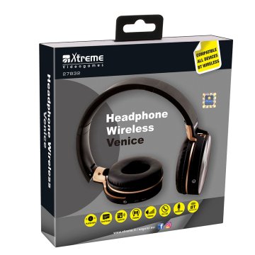 Xtreme Venice Auricolare Con cavo e senza cavo A Padiglione Bluetooth Nero