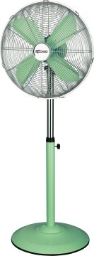 Termozeta Ventilatore a piantana in metallo verde vintage 40cm 50W