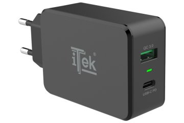 itek ITSCWUC30 Caricabatterie per dispositivi mobili Universale Nero AC Ricarica rapida Interno