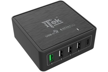 itek ITSCT4UC60 Caricabatterie per dispositivi mobili Universale Nero AC Ricarica rapida Interno