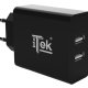 itek ITSCW2U24 Caricabatterie per dispositivi mobili Universale Nero AC Interno 2