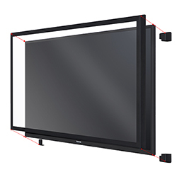 Toshiba TOUCH-65-10P-IR rivestimento per touch screen 165,1 cm (65") Multi-touch USB
