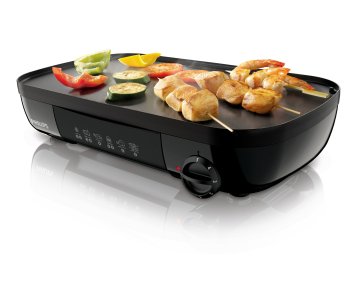 Philips Daily Collection Grill da tavolo, piastra doppia, 1500 W, piastra scanalata/liscia