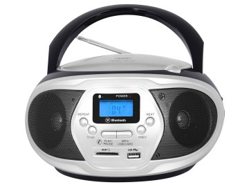 Trevi CMP 548 BT Analogico AM, FM Nero, Grigio Riproduzione MP3