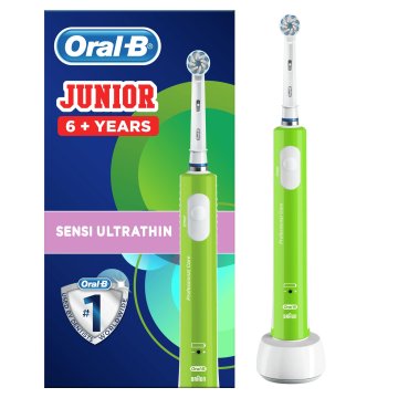 Oral-B Junior Spazzolino Elettrico Ricaricabile Per Bambini Da 6 Anni, Verde