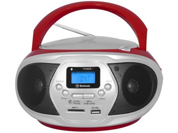 Trevi CMP 548 BT Analogico AM, FM Grigio, Rosso Riproduzione MP3