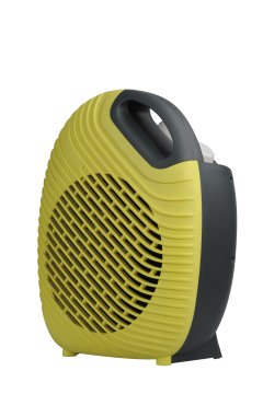 DCG Eltronic HL9737 stufetta elettrica Interno Nero, Giallo 2000 W Riscaldatore ambiente elettrico con ventilatore