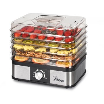 Ardes AR1K15 disidratatore alimentare Nero, Stainless steel, Trasparente 245 W