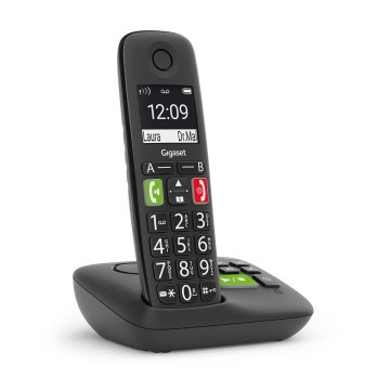 Gigaset E290A NERO Telefono analogico/DECT Identificatore di chiamata Nero