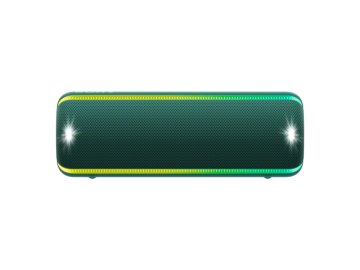 Sony SRS-XB32, speaker compatto, portatile, resistente all'acqua con EXTRA BASS e luci, verde