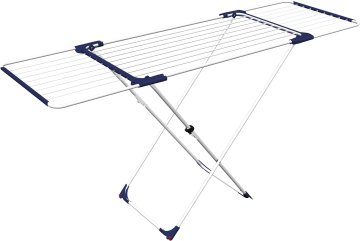 Gimi Aliante Stendibiancheria da pavimento Blu, Bianco