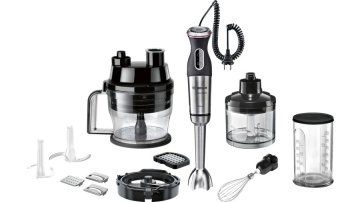Bosch MS8CM61X1 frullatore 1,25 L Frullatore ad immersione 1000 W Nero, Acciaio inox