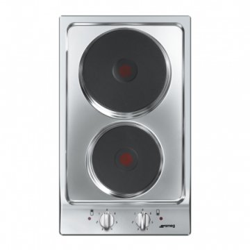 Smeg S232XC-1 piano cottura Acciaio inox Da incasso Piastra sigillata 2 Fornello(i)