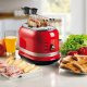 Ariete 149 Tostapane con Pinze per 2 fette di pane - Espulsione Automatica - Defrost - 6 Gradi di Doratura - 800 Watt - Linea Moderna - Rosso 4